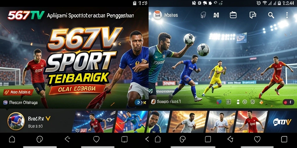 Tampilan gameplay <strong>567TV</strong> yang interaktif dan menarik saat live streaming olahraga.