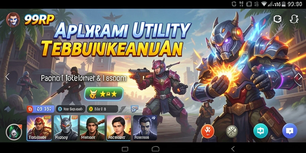 Pengguna mengakses berbagai fitur Utility dalam 99RP.
