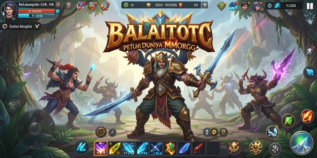 Screenshot gameplay BALAITOTO menampilkan pertarungan seru dan petualangan di dunia MMORPG.