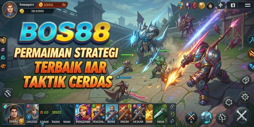 Tampilan gameplay strategis BOS88 yang mengasyikkan dan penuh tantangan.