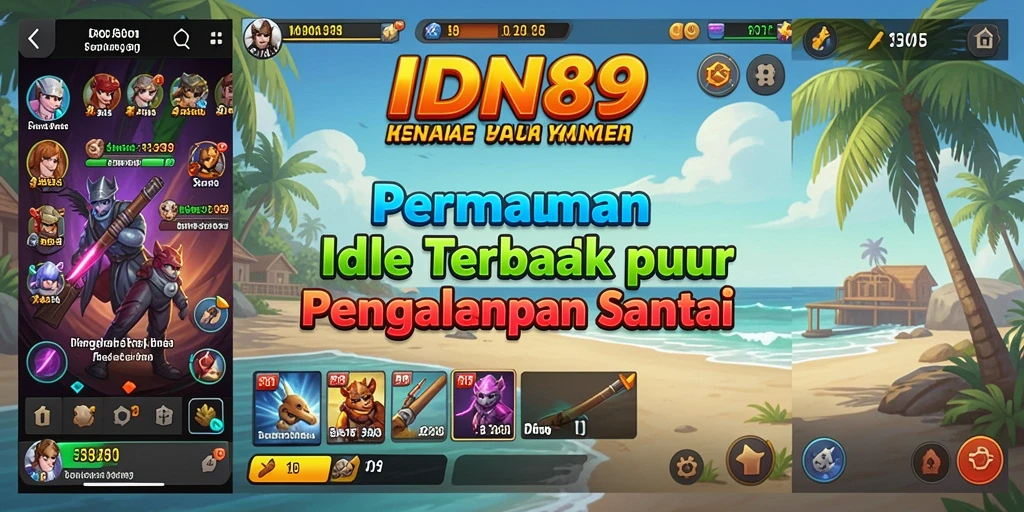 Tampilan gameplay menarik dalam IDN89 dengan elemen Idle.