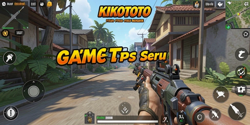 Tangkapan layar KIKOTOTO menunjukkan aksi seru dalam permainan TPS.