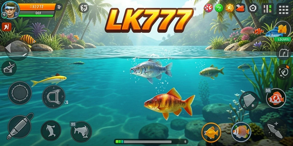 Tampilan gameplay memancing yang menarik di LK777.