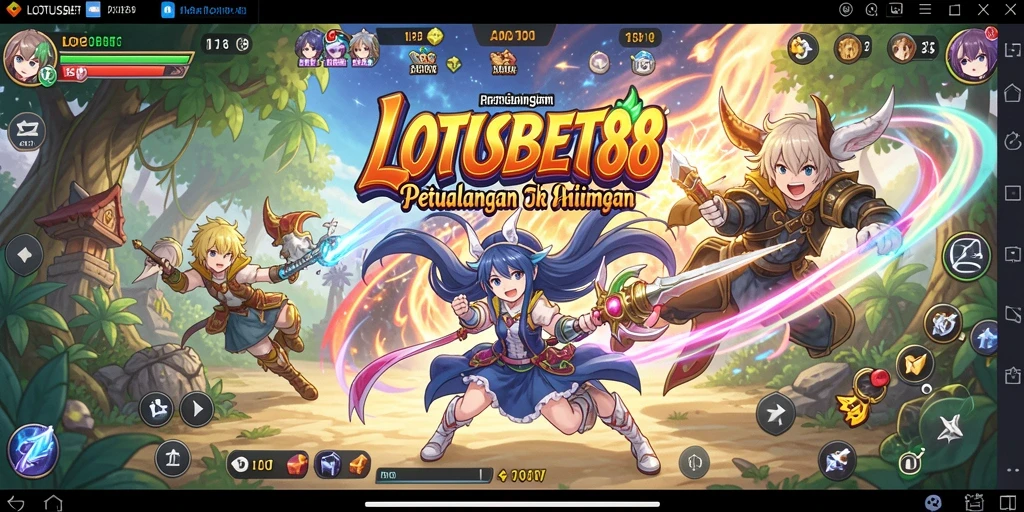 Tampilan gameplay LOTUSBET88 yang memukau dan penuh warna.