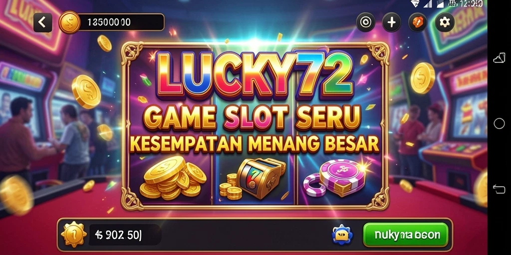 Tampilan menarik dari gameplay Slot LUCKY72 yang menggembirakan.