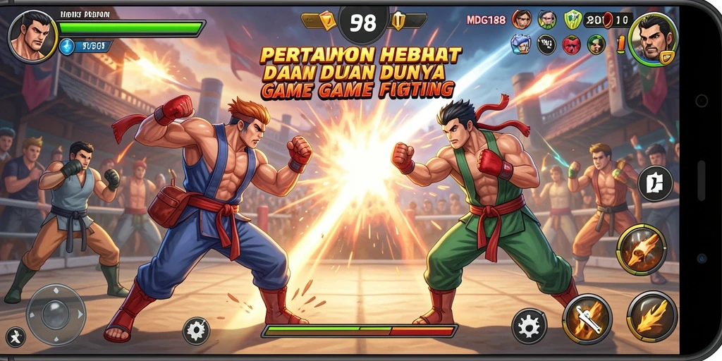 Screenshot gameplay MDG188 yang menampilkan aksi pertarungan seru.