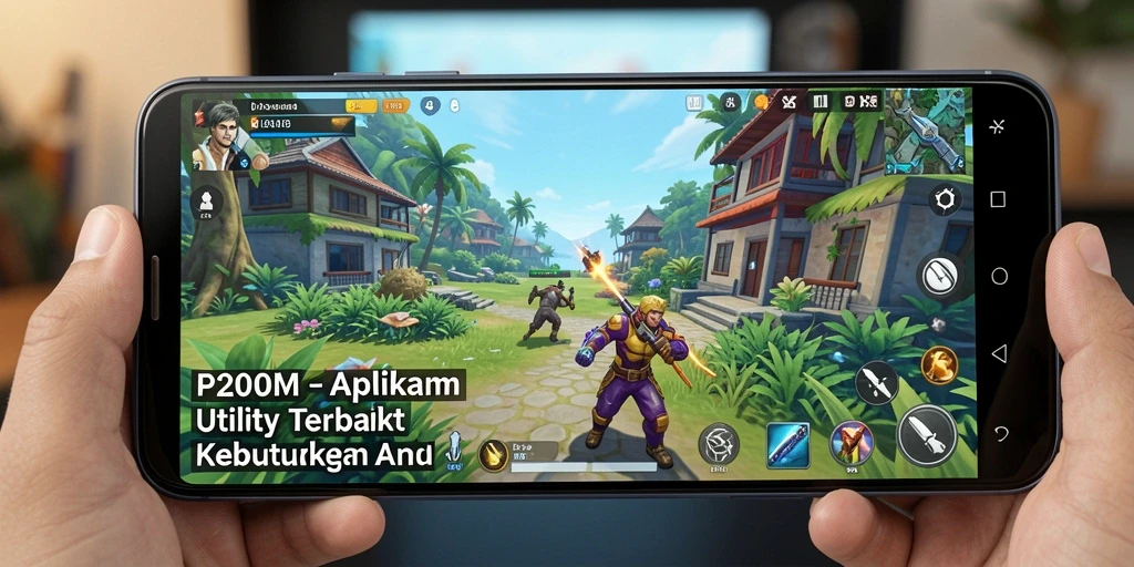 Tampilan utama P200M menampilkan fitur Utility yang bermanfaat.