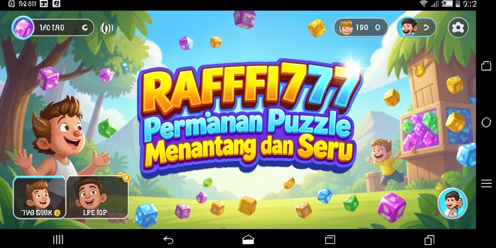 Tampilan gameplay dari RAFFI777 yang penuh warna dan menyenangkan.