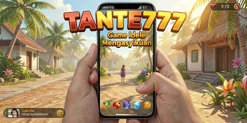 Tampilan utama gameplay TANTE777 dengan berbagai fitur Idle.
