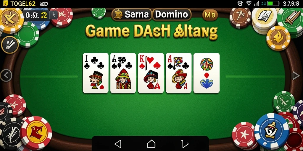 Tampilkan gameplay seru dari TOGEL62 dalam permainan domino.