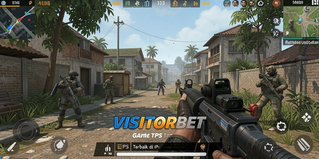 Screenshot gameplay menunjukkan aksi mendebarkan dalam VISITORBET.