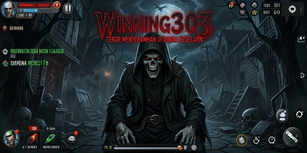 Tampak gameplay menyeramkan dengan suasana gelap.